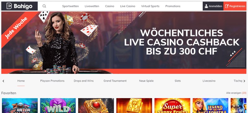 Image: Bahigo Casino Schweiz: Das ultimative Online-Erlebnis für Schweizer